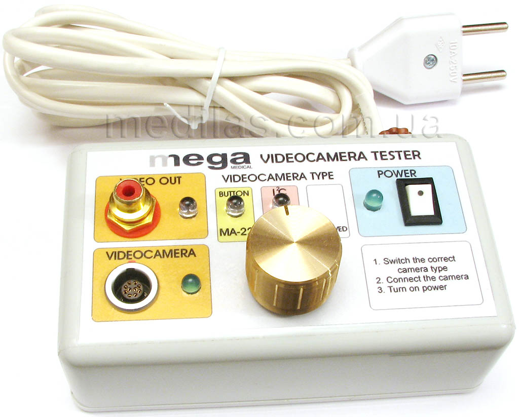 Device for checking video cameras Mega Medical