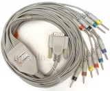 Универсальный кабель ЭКГ для электрокардиографов со штекерами отведений DIN 3.0