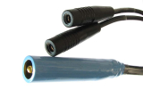 Bipolar adapter for ERBE, Storz Autokon, and BBraun Aesculap coagulators to banana connectors