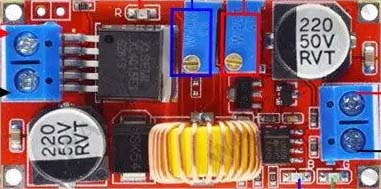 Step down converter used as a battery charger as U2