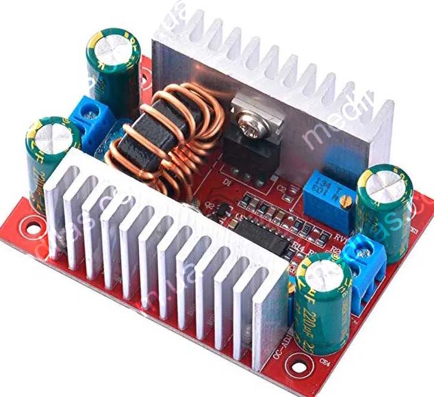 Step up DC-DC converter in TL494, Uin-8.5~50V, Uout-10~60V, 400W, with voltage and current ajustment